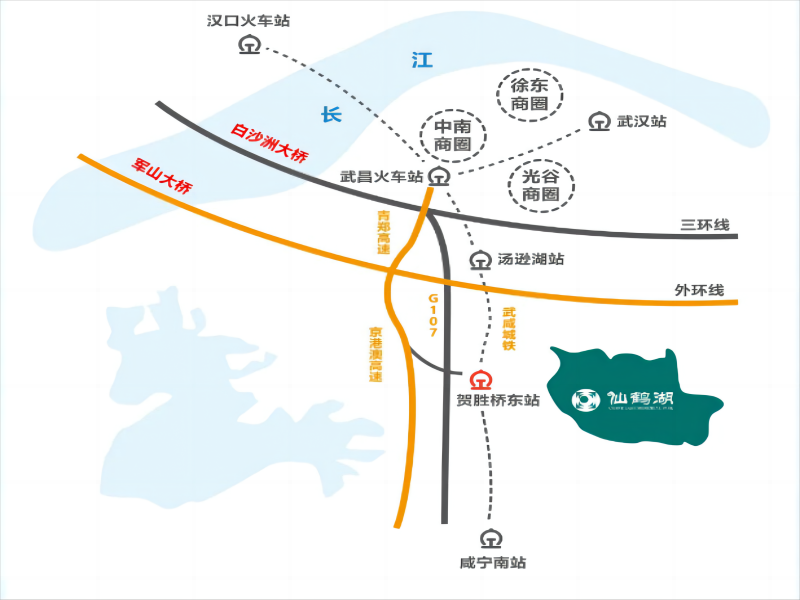 武汉仙鹤湖交通.png
